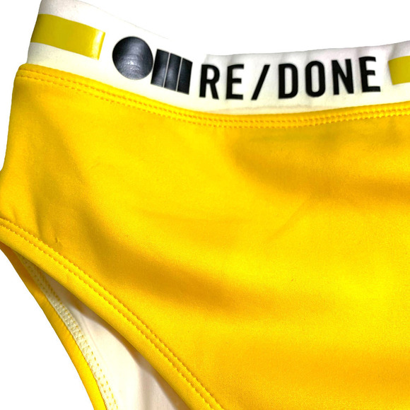 Re/Done x Solid & Striped NEW Sample Piece Montauk Zip Bikini Bottom, 25" Waist - Picture 8 of 15